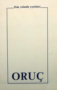 ORUC, Hak yolunda yayinlari, (HZ1817)