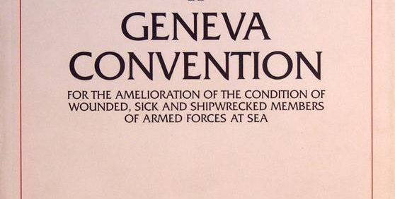THE GENEVA CONVENTIONS OF 12 AUGUST 1949, COMMENTARY II GENEVA CONVENTION, کمی رطوبت دیده, چاپ سوئیس, (MZ4033)